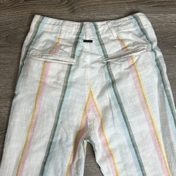 NEW Billabong x The Salty Blonde Multi Striped Tapered Straight Leg Pants Sz 25 - Picture 6 of 12